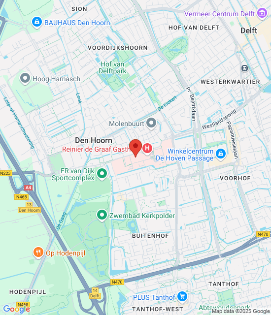 Google maps afbeelding voor Poli-Apotheek Reinier de Graaf
