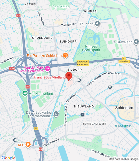 Google maps afbeelding voor Huisartsenspoedpost Schiedam